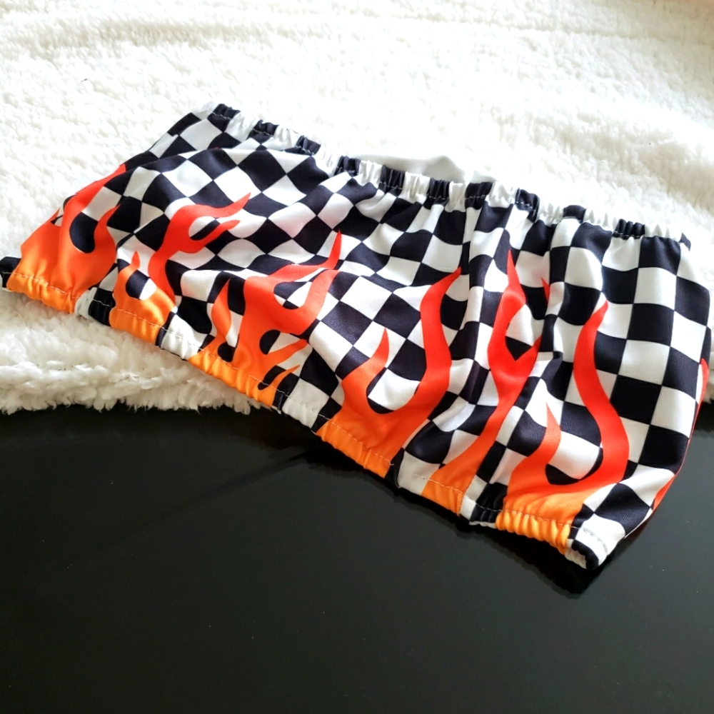 Checker and Fire Tube Top
